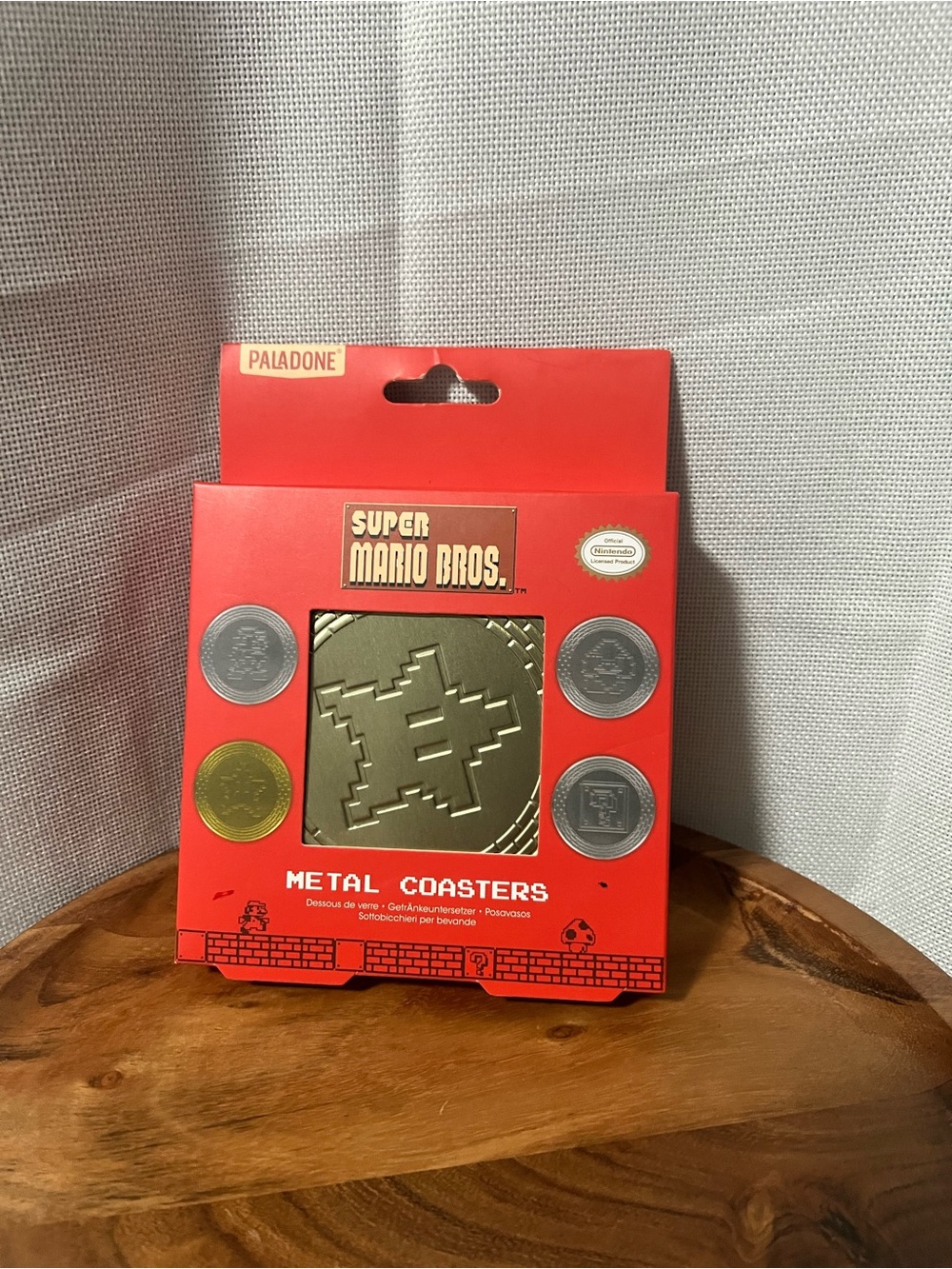 Super Mario Brothers Metal Coaster Set